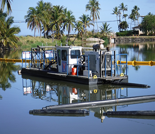 A VMI MD-415 horizontal dredger working on location in Hawaii