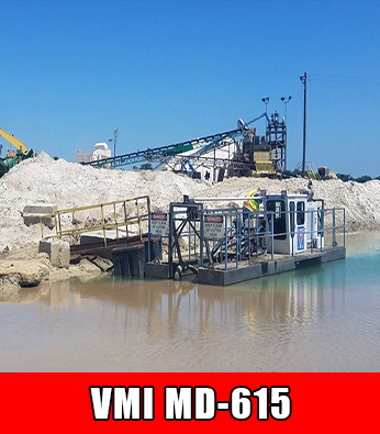 A VMI MD-615 horizontal dredger working on location in Oklahoma