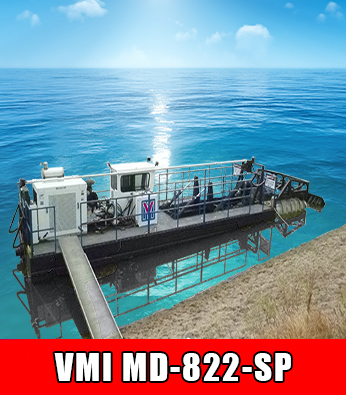 A VMI Self Propelled MD-855-SP dredger working on location