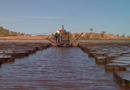 A VMI horizontal dredger working on location