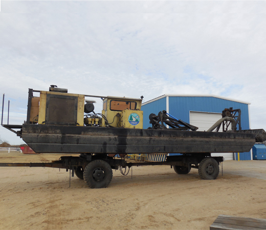 A dredge ready to be refurbished