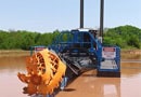 A VMI Dredge Titan 1027 cutter suction dredger working on location